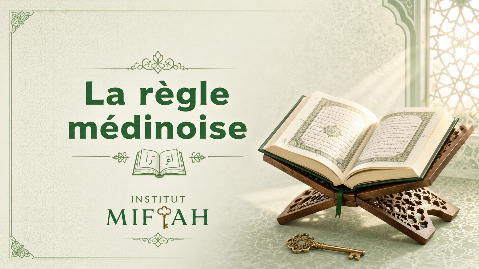La Règle Médinoise — Pratique